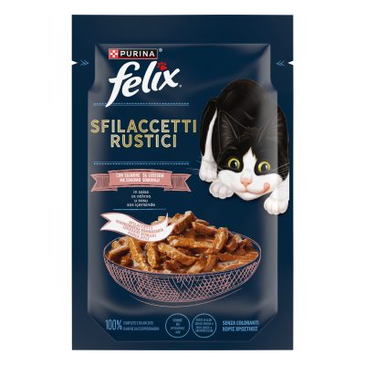 Felix Lezzetli Dilimler Yaş Mama Somonlu 80 G