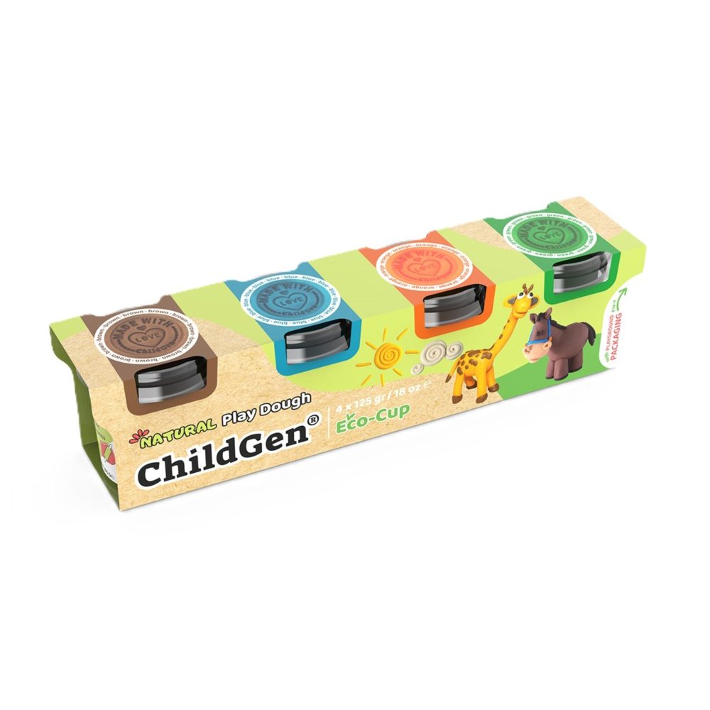 Childgen Doğal Oyun Hamuru At 4 x 125 G