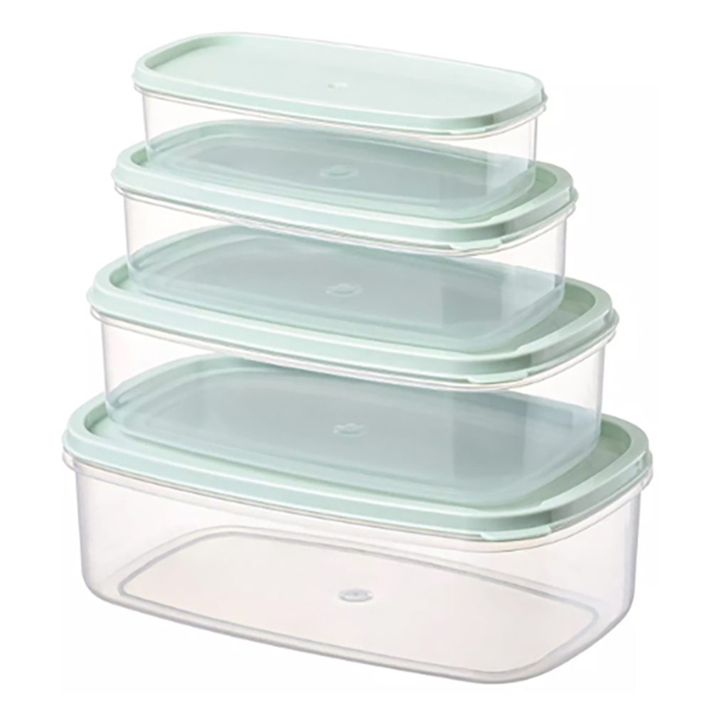 Leva House Saklama Kabı 4'lü Set (250 Ml, 500 Ml, 750 Ml, 1200 Ml)
