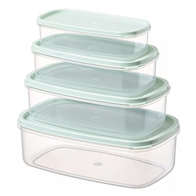 Leva House Saklama Kabı 4'lü Set (250 Ml, 500 Ml, 750 Ml, 1200 Ml)