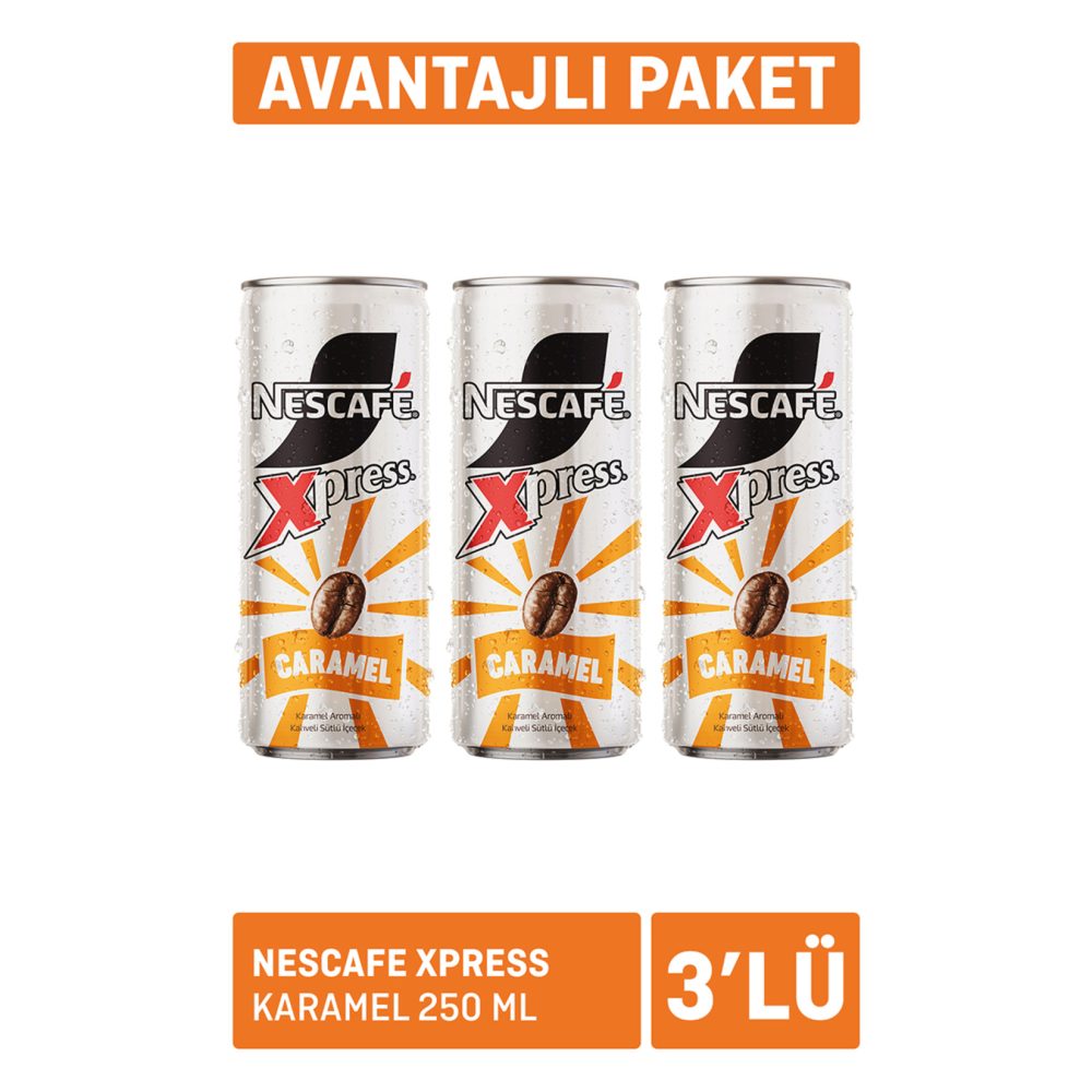 Nescafe Xpress Karamel 3 x 250 Ml