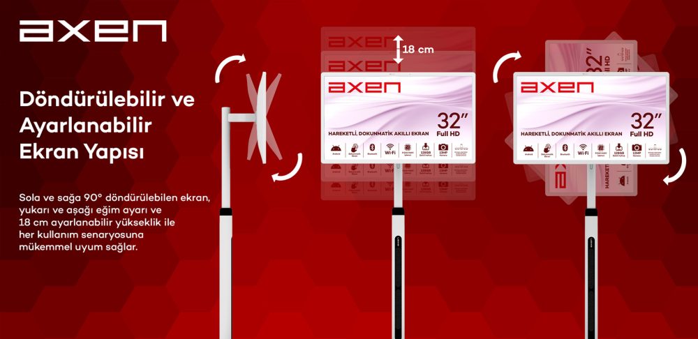Axen 32'' AX32FMTR-A13B FHD Android Smart Led Ekran