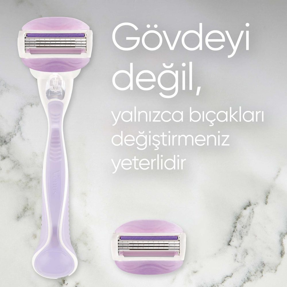 Gillette Venus Comfortglide Breeze Tıraş Makinesi + 2 Adet Yedek Başlık