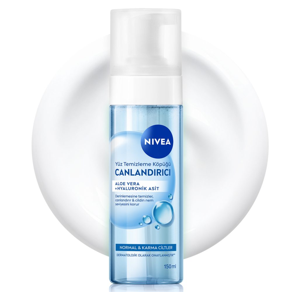 NIVEA Canlandırıcı Yüz Temizleme Köpüğü 150 Ml, Karma Normal Cilt