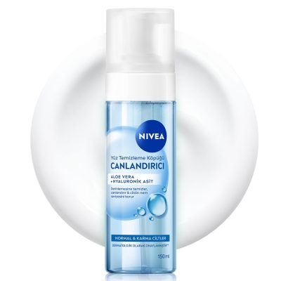 NIVEA Canlandırıcı Yüz Temizleme Köpüğü 150 Ml, Karma Normal Cilt
