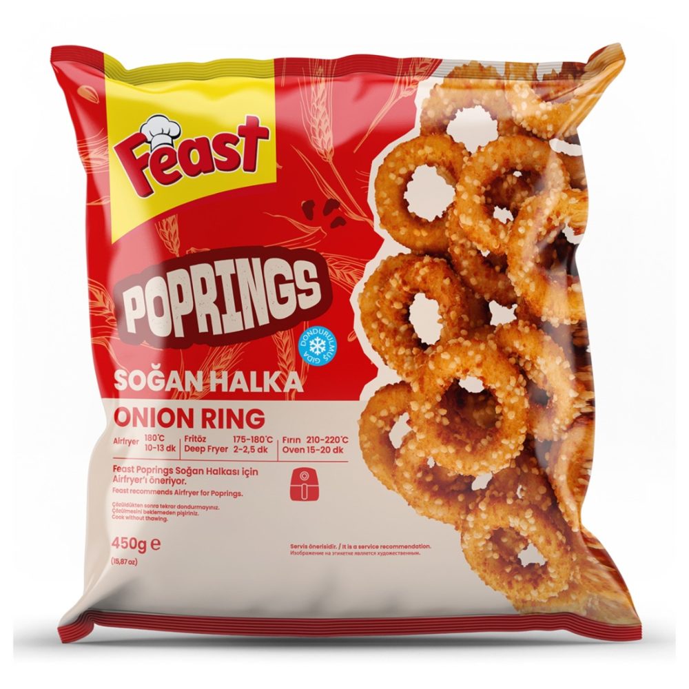 Feast Dondurulmuş Poprings Soğan Halkası 450 G