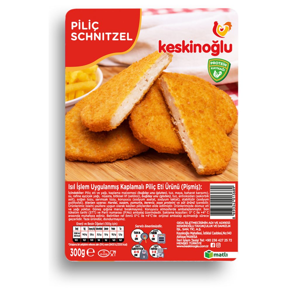 Keskinoğlu Piliç Schnitzel 300 G