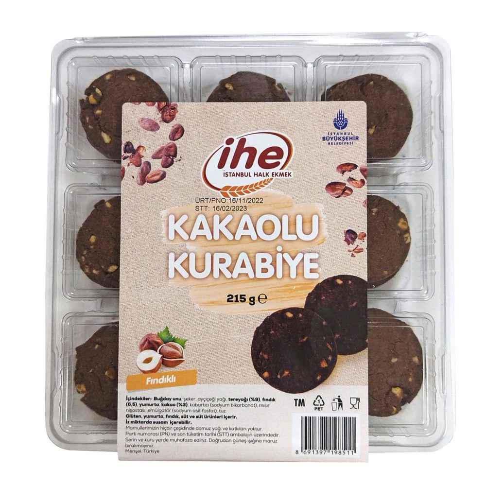 İhe Kakaolu Fındıklı Kurabiye 215 G