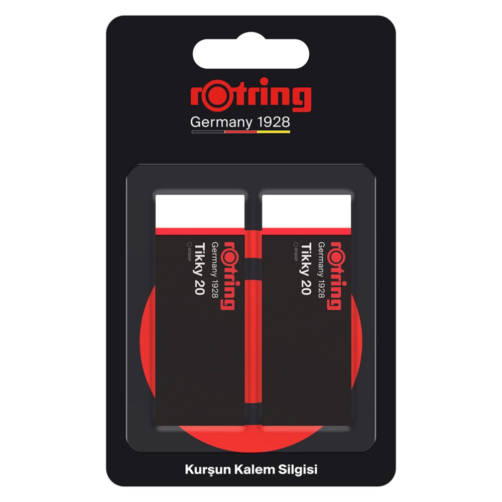Rotring Tikky Kurşun Uçlu Kalem Silgisi, 2'li, Büyük boy