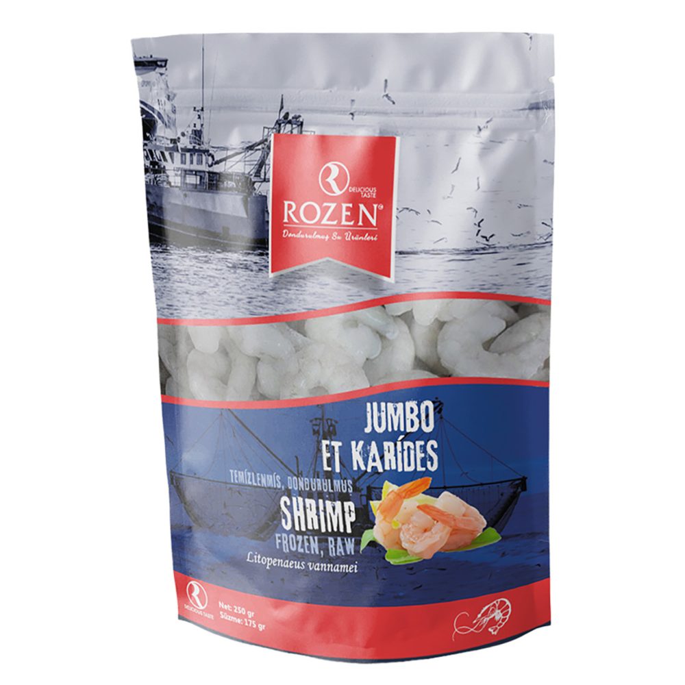 Rozen 31/40 Jumbo Et Karides Litopenaeus Vannamei Net 250 G