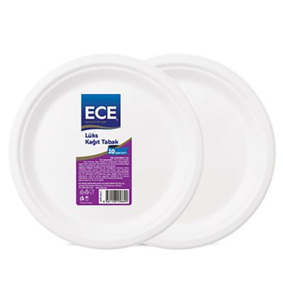 Ece Kağıt Tabak 22.5 Cm 10'lu