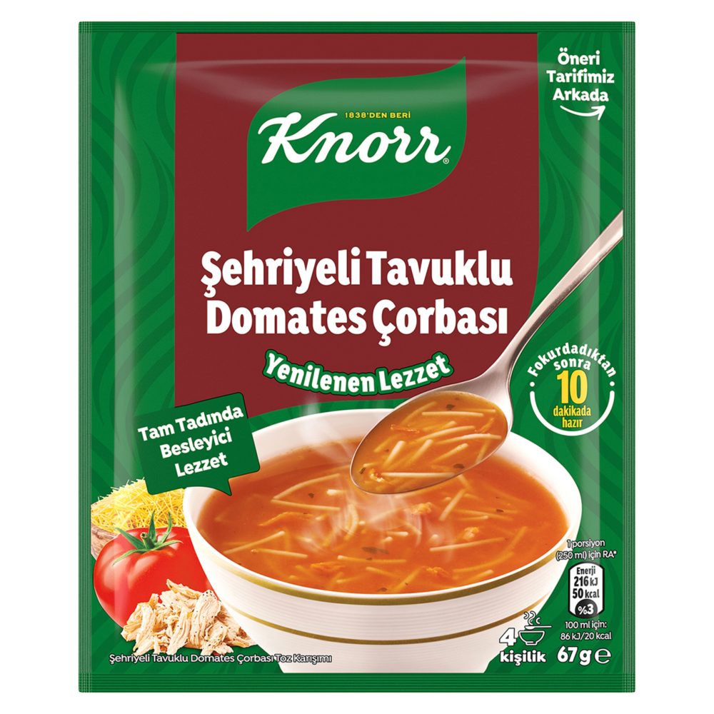 Knorr Şehriyeli Tavuklu Domates Çorbası 67 G