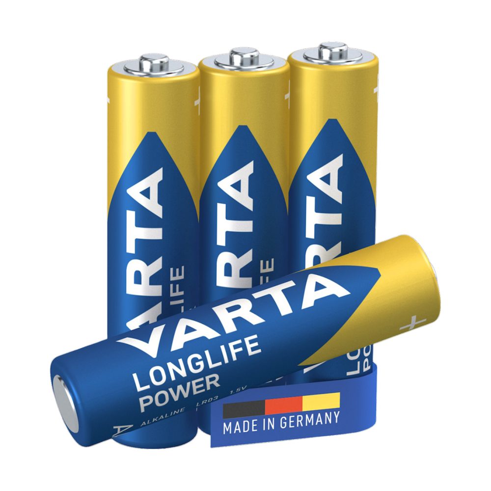 Varta Longlife Power AAA İnce Kalem Pil 4'lü Paket (Alkalin)
