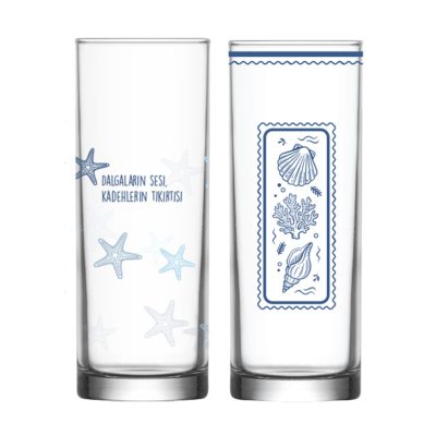 Lav Suma Marine Desen Rakı Bardağı 200 Ml Tekli