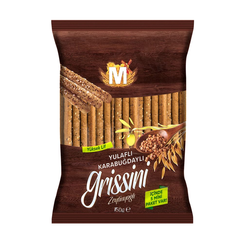 Migros Zeytin Yağlı Yulaflı Karabuğdaylı Grissini 150 G