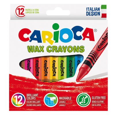 Carioca Wax Yıkanabilir Pastel Boya Kalemi 12'li