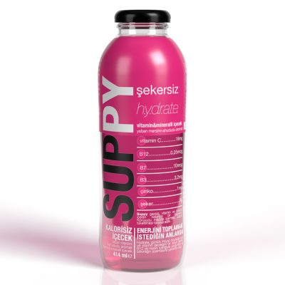 Suppy Hydrate Yaban Mersinli & Ahududu Aromalı Vitaminli Mineralli İçecek 414 Ml