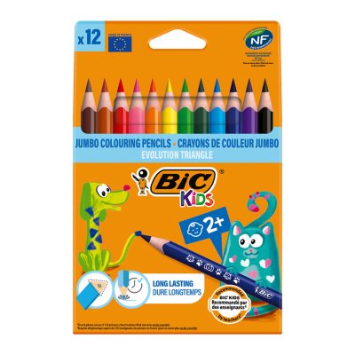 Bic Üçgen Jumbo Kuru Boya 12'li