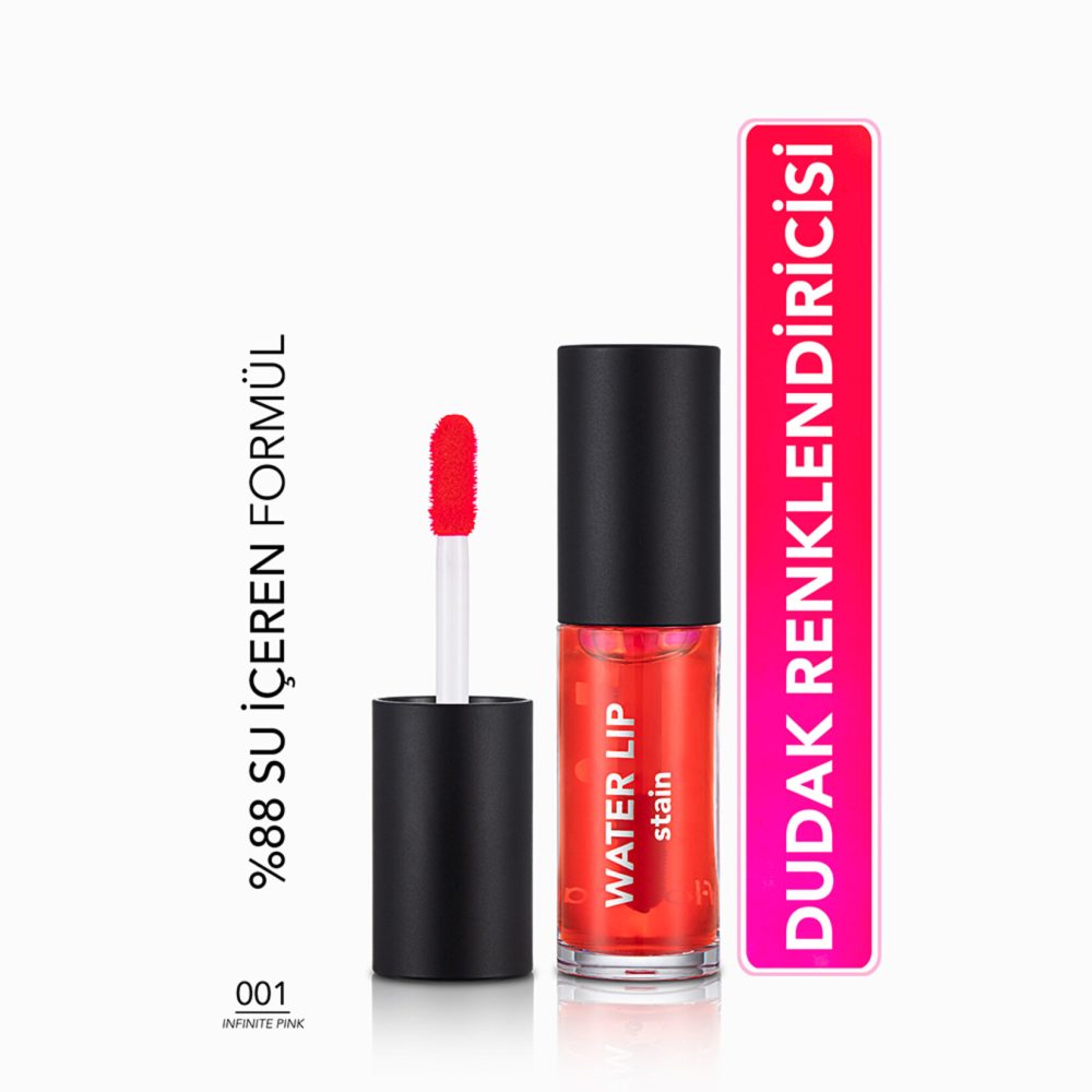 Flormar Water Lip Stain Uzun Süre Kalıcı Su Bazlı Tint - 001 Infinite Pink
