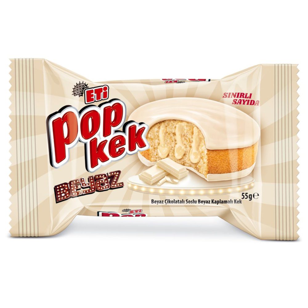 Eti Popkek Beyaz Çikolatalı 55 G