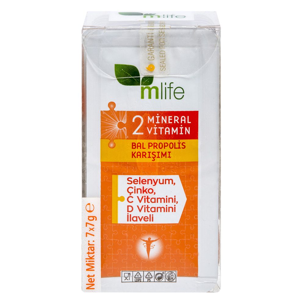 M Life 2 Mineral 2 Vitamin Bal Propolis Karışımı 7X7 G