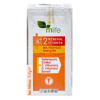 M Life 2 Mineral 2 Vitamin Bal Propolis Karışımı 7X7 G