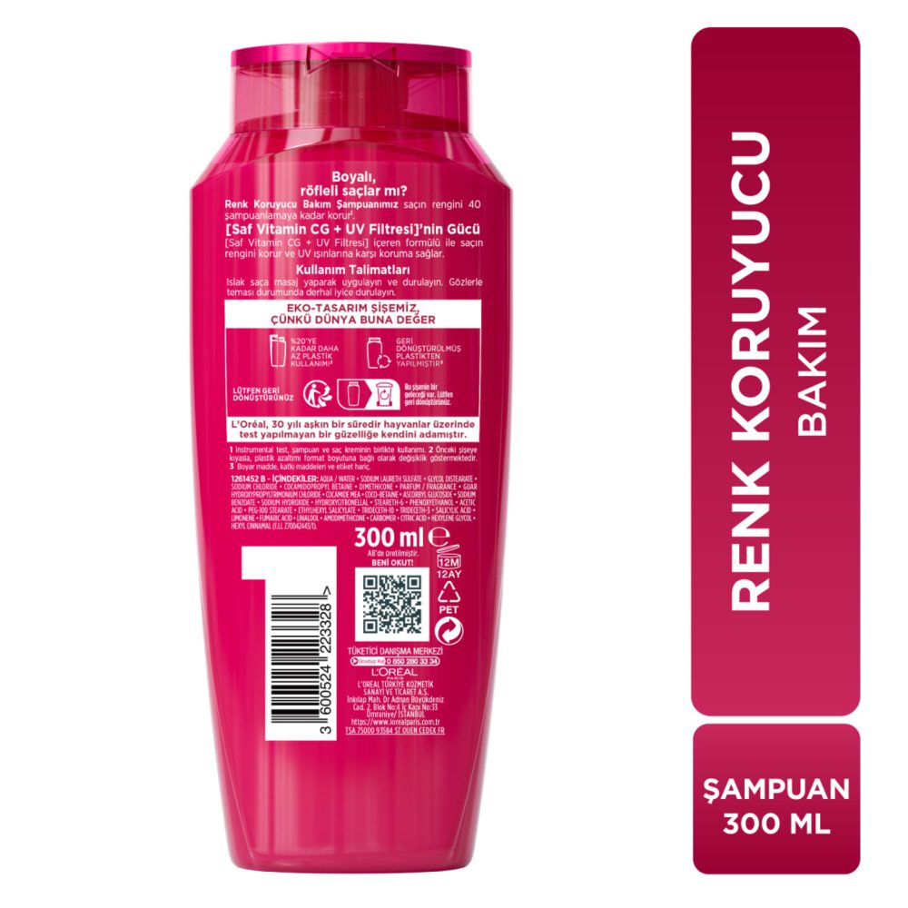 Elseve Color Vive Renk Koruyucu Şampuan 300 Ml