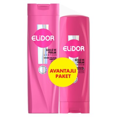 Elidor Güçlü Parlak Şampuan 400 Ml + Saç Kremi 200 Ml