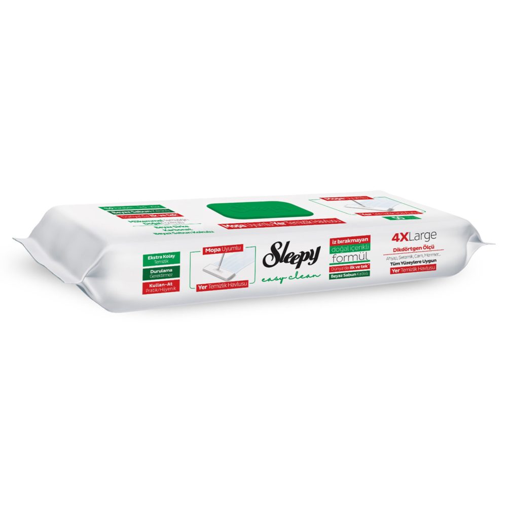 Sleepy Yer Temizlik Havlusu Beyaz Sabun 50'li