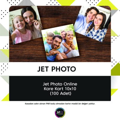 Jet Photo Online Kare Kart 10x10 (100 Adet)