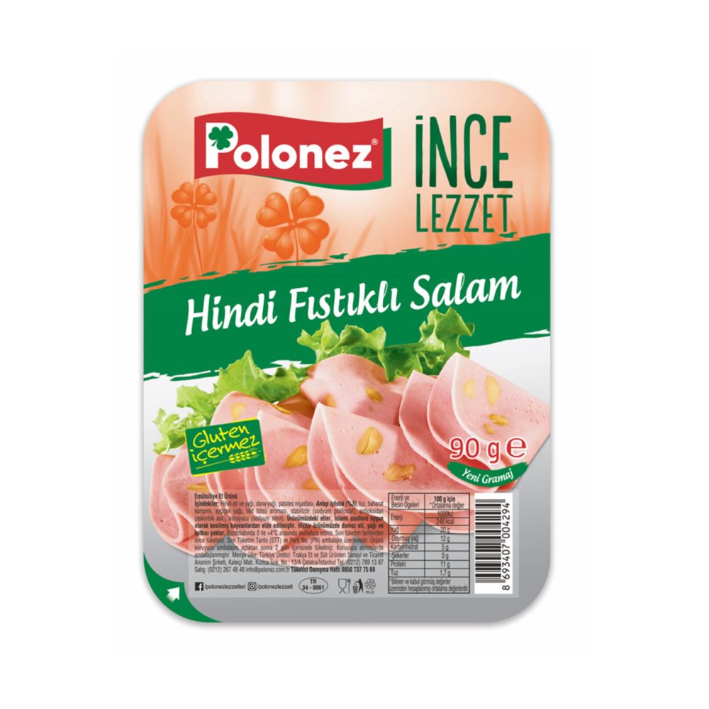 Polonez Hindi Fıstıklı Salam 90 G