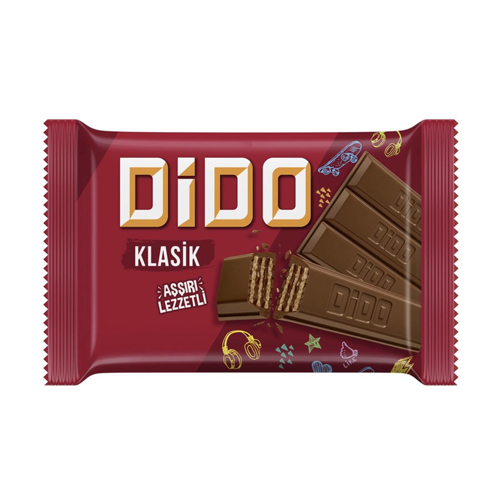 Ülker Dido Kare Çikolatalı Gofret 55.5 G