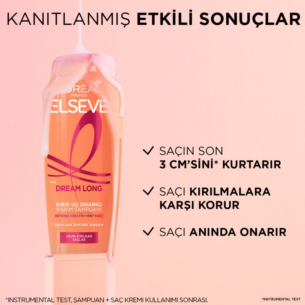 Elseve Dream Long Kırık Uç Onarıcı Bakım Şampuanı 300 Ml