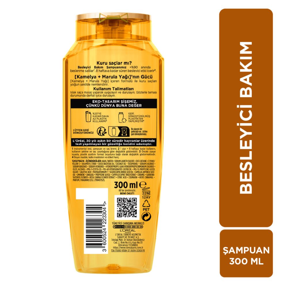 Elseve Mucizevi Yağ Besleyici Bakım Şampuanı 300 Ml
