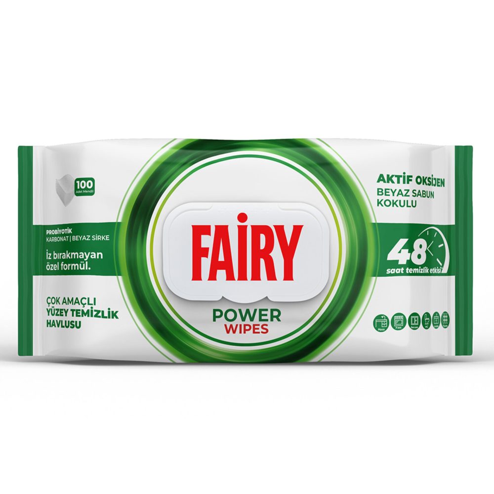 Fairy Yüzey Temizlik Havlusu Beyaz Sabun 100'lü