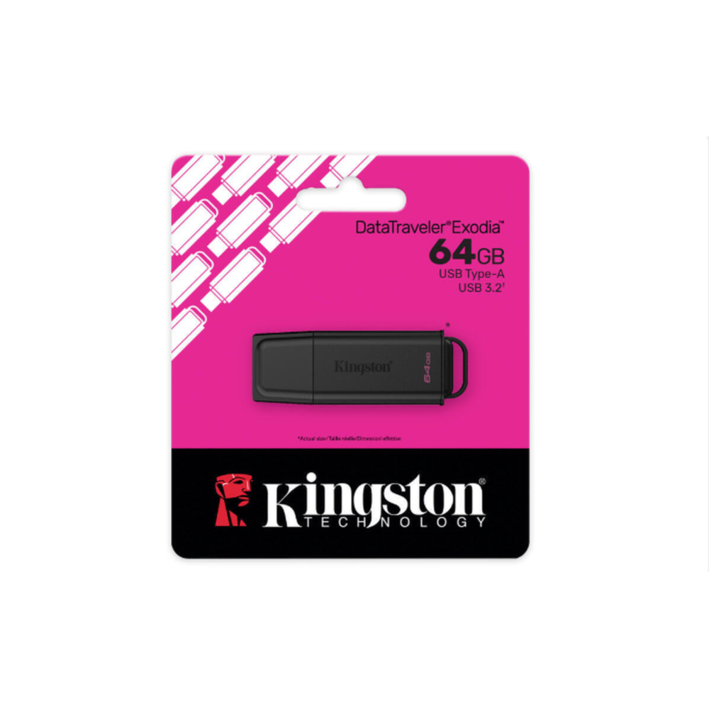 Kingston 64 GB Portable USB 3.2 Gen 1 Datatraveler