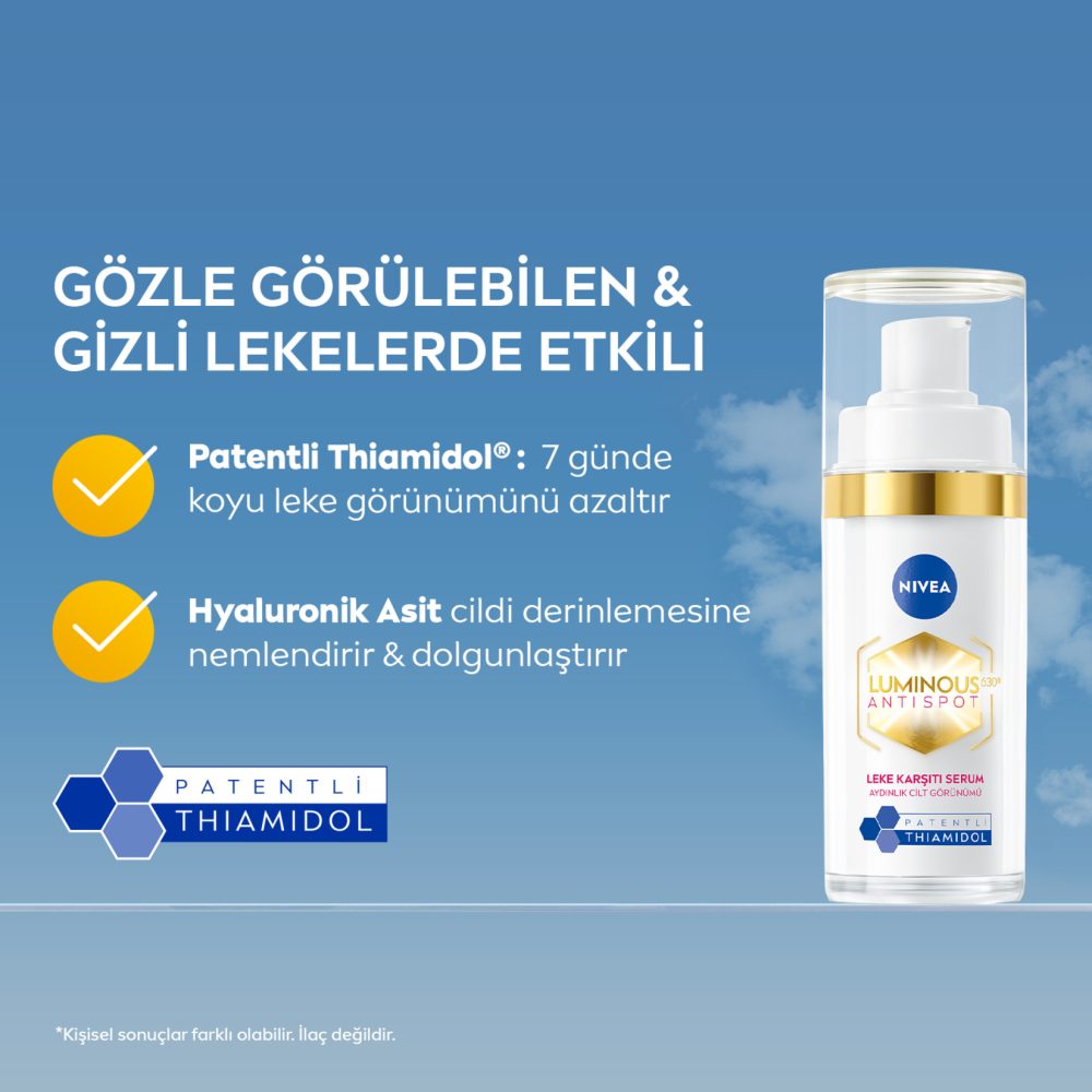 NIVEA Luminous630 Thiamidol Etkili Leke Karşıtı Cilt Serumu 30 Ml