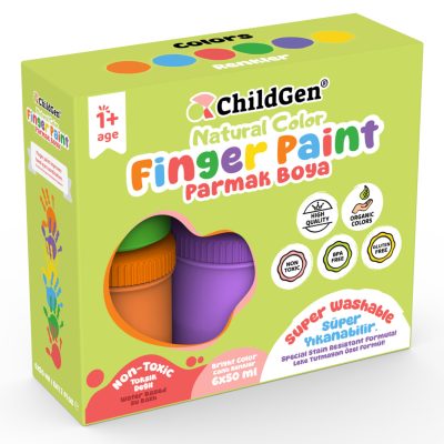Childgen Süper Yıkanabilir Parmak Boya 6 x 50 Ml