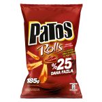 Patos Rolls Acı Kırmızı Biber Aromalı Mısır Cipsi 185 G