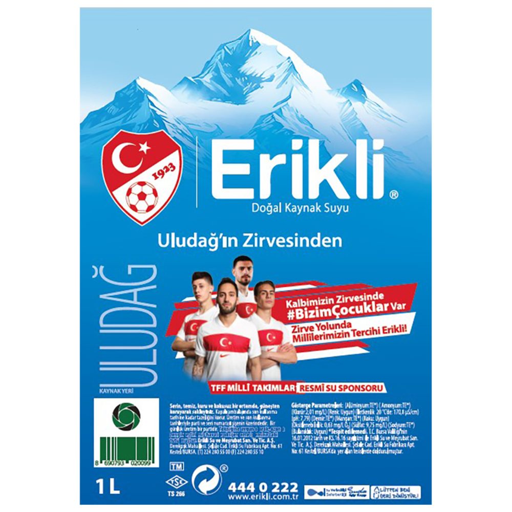 Erikli Su 1 L