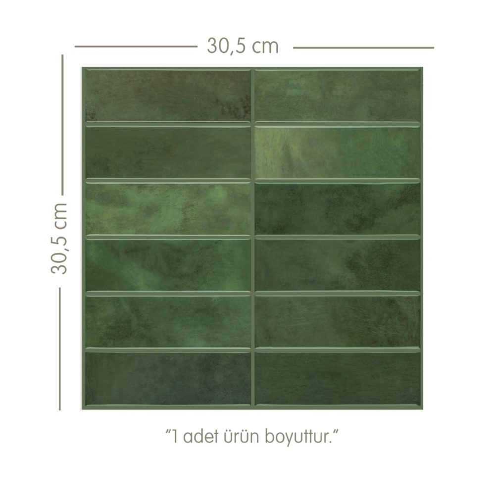 Stickez 3D Yapışkanlı Duvar Karosu 30.5x30.5 Cm 4'lü Paket