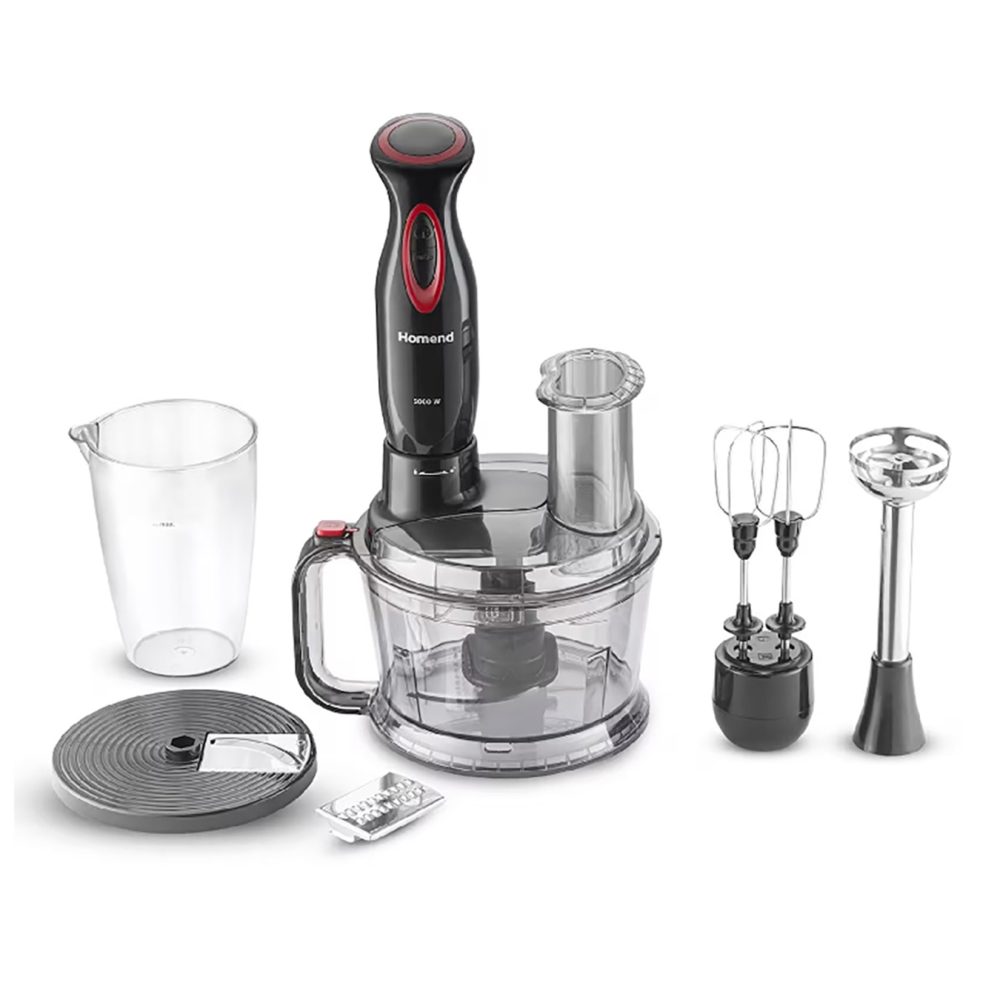 Homend Functionall 2851H Mutfak Robotu Blender Siyah Kırmzı