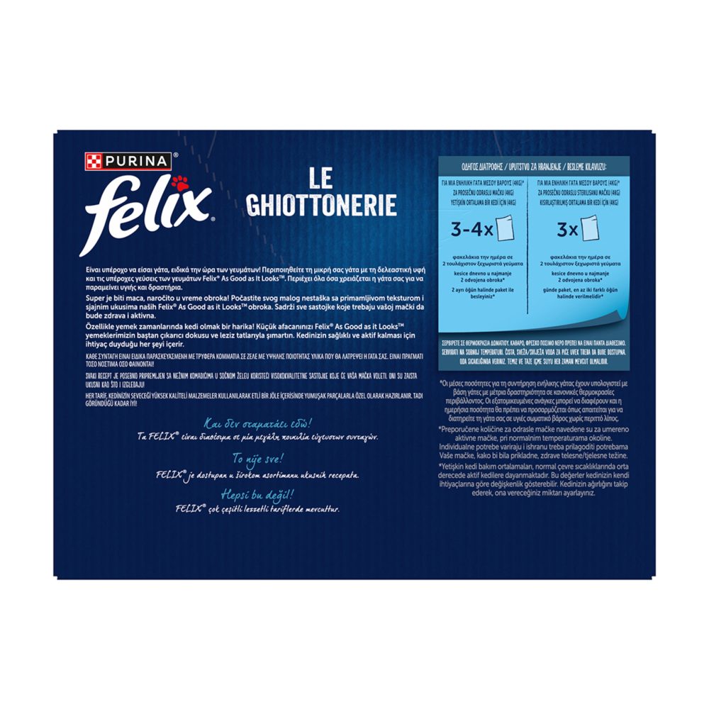 Felix Karışık Çeşit Yaş Kedi Maması 10 x 85 G