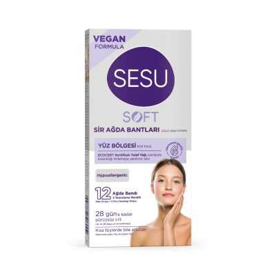 Sesu Yüz Bölgesi Soft Ağda Bandı 12'li