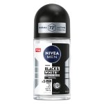 NIVEA MEN Erkek Roll-on Deodorant Black&White Invisible Original 72 Saat Anti-perspirant Koruma 50ml