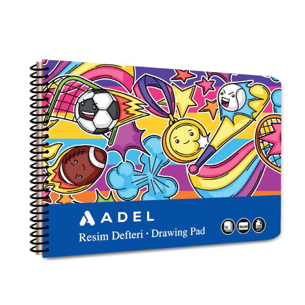 Adel Resim Defteri Fun Karton Kapak 15 Yaprak 25X35 Cm