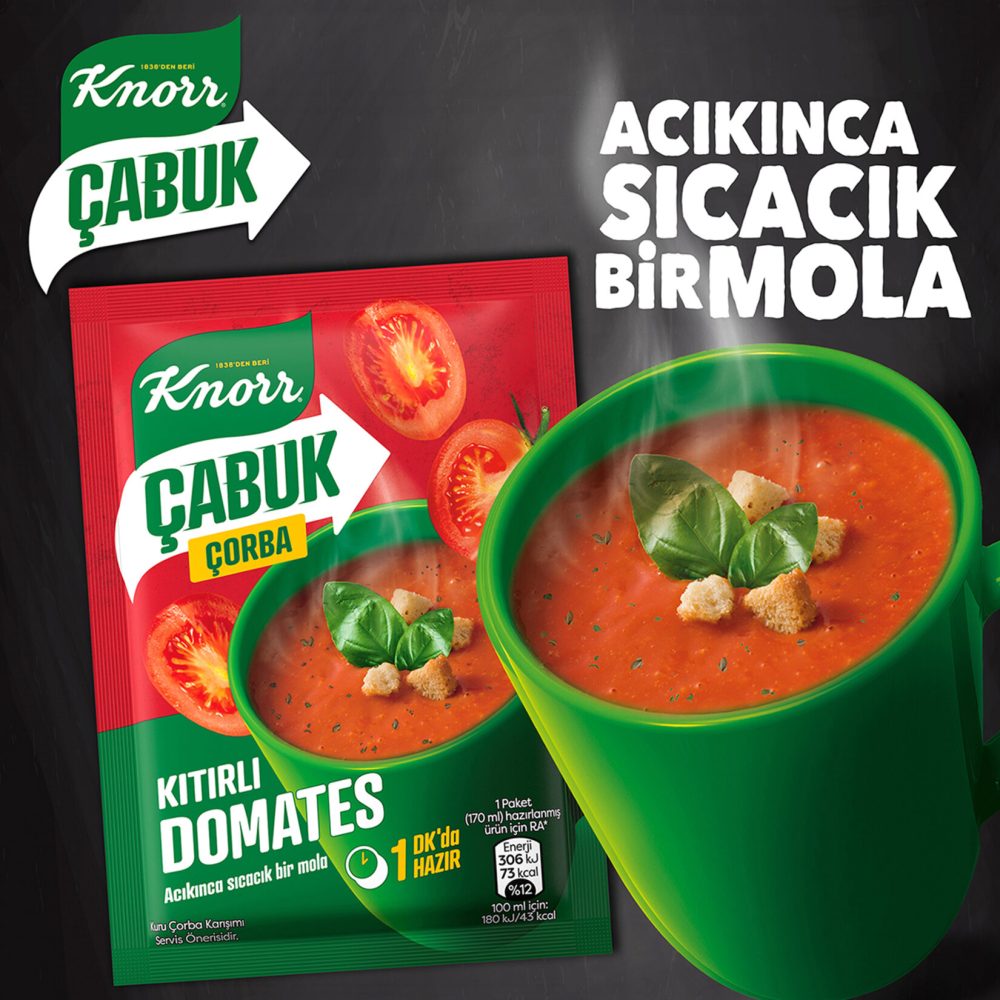 Knorr Çabuk Çorba Kıtırlı Domates 22 G