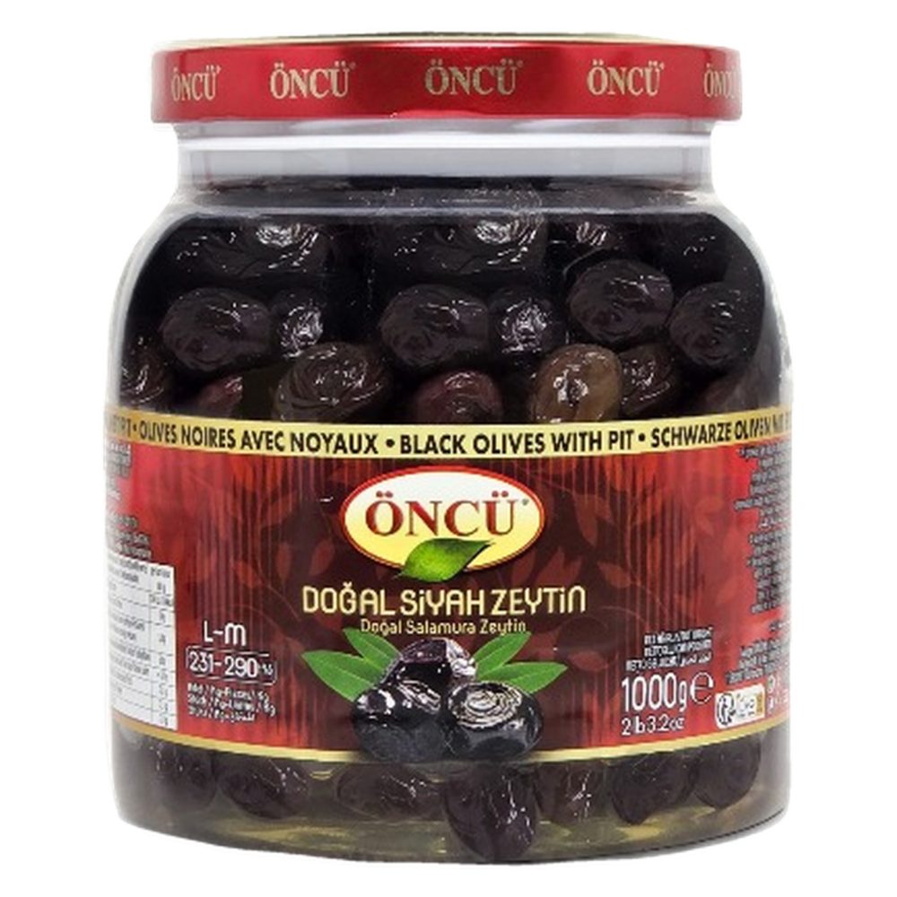 Öncü Siyah Yağlı Zeytin L-M 1 Kg