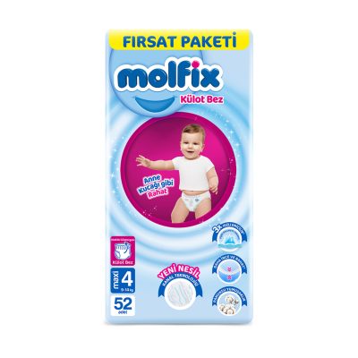 Molfix Külot Bez Fırsat Paketi 4 Numara 9-14 Kg 52'li