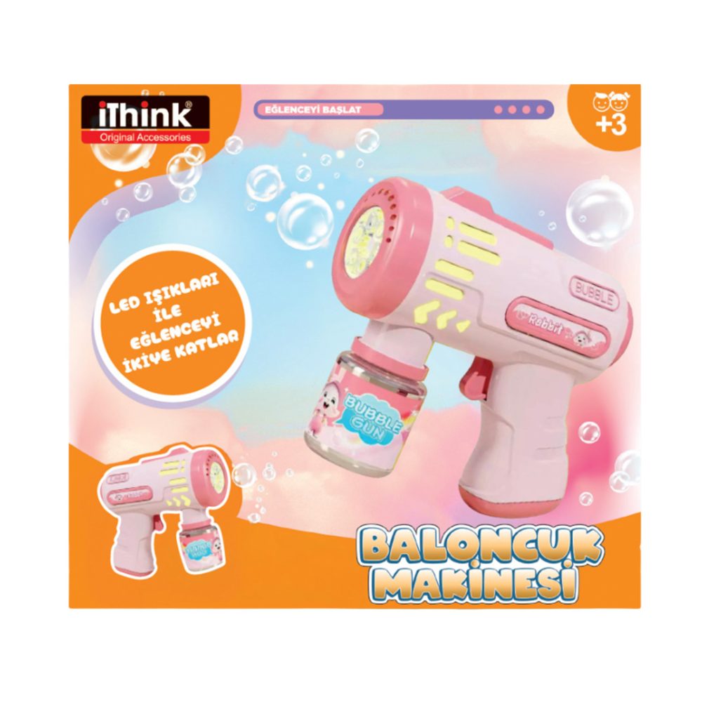 i'think Led Işıklı Baloncuk Köpük Makinesi